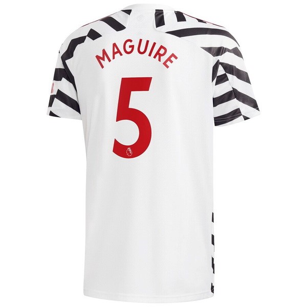 Camiseta Manchester United NO.5 Maguire 3ª 2020-2021 Blanco